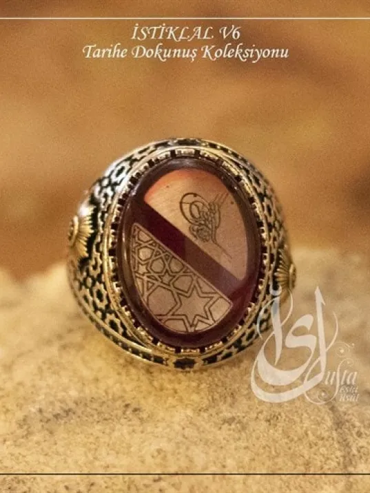 İslam Usta Tasarımı İstiklal Model 6 Gümüş Erkek Yüzük