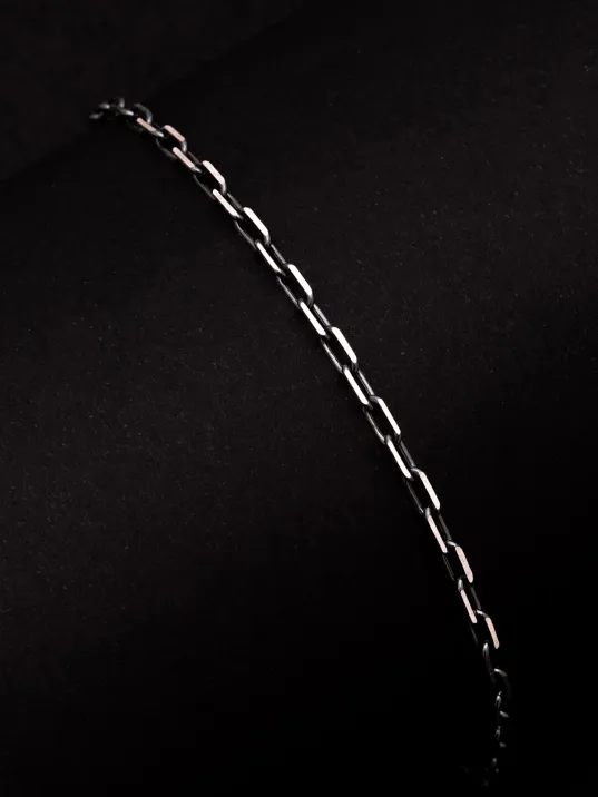 Erkek Gümüş Bileklik - 925 Ayar Oksitli Forse Zincir Gümüş Bileklik Erkek Gümüş Bileklik - 925 Ayar Oksitli Forse Zincir Gümüş Bileklik