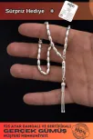 Gümüş Tespih Arpakesim Orta Bilek Boy 18gr