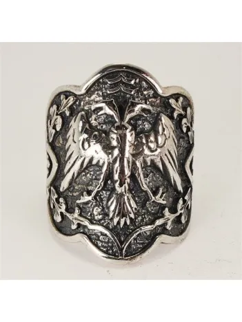 Ertuğrul Gümüş Erkek Zihgir Başparmak Yüzüğü