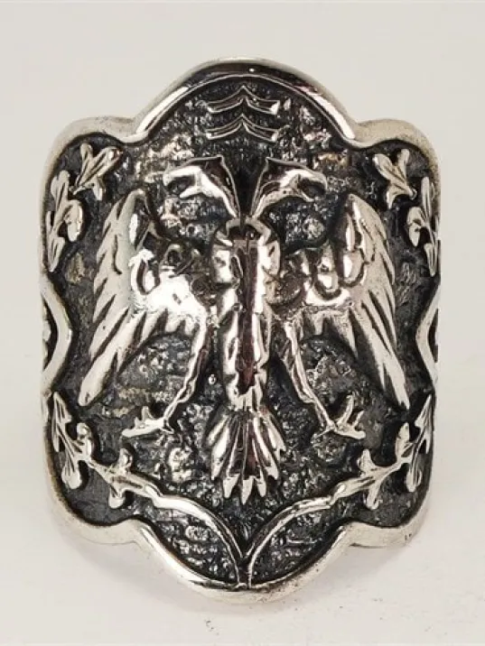 Ertuğrul Gümüş Erkek Zihgir Başparmak Yüzüğü