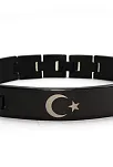 OttoMan Ayyıldız Selçuklu Kartalı Çelik Erkek Bileklik