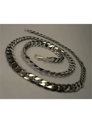 OKSİTLİ GURMET ERKEK GÜMÜŞ KOLYE ZİNCİR ORTA KALINLIK OKSİTLİ GURMET ERKEK GÜMÜŞ KOLYE ZİNCİR ORTA KALINLIK