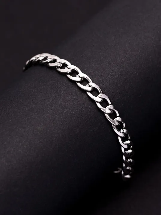 Gurmet Erkek Çelik Bileklik 7 Mm Kalın Model