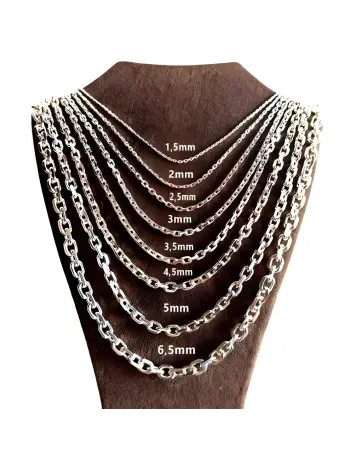 Gümüş Forse Zinciri Erkek Bayan Gümüş Kolye Zincir GKLGMSFORSE