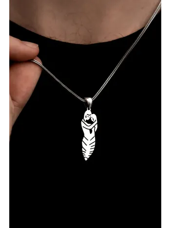 Söz Dizisi Kolyesi Erkek Gümüş Kolye Zincir