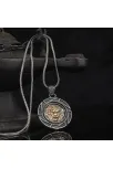 Aslan Başı Model 925 Ayar Gümüş Erkek Kolye Zincir GKLASLANBAS-GMS