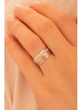 Erkek Gümüş Yüzük - 925 Ayar Sade Gümüş Alyans Yüzük