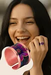 Kadın Bakır Yüzük - Bianca Model Özel Baskı Yüzük