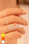 Kadın Gümüş Kolye - Hatice Yazılı 925 Ayar Gümüş Kadın Kolye Kadın Gümüş Kolye - Hatice Yazılı 925 Ayar Gümüş Kadın Kolye