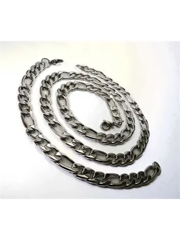 FİGARO ÇELİK ERKEK KOLYE VE BİLEKLİK SET KALIN MODEL