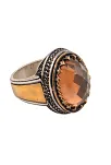 Zirkon Taşlı Yanı İşlemeli Erkek Gümüş Yüzük GYZZRCNTASL-TPR