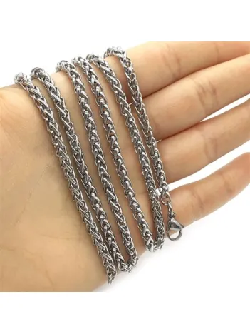 Yuvarlak Kral Model Paslanmaz Çelik Erkek Kolye Zincir