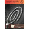 Erkek Gümüş Kolye - 7mm Füzyon Kare Kral Gümüş Erkek Zincir Erkek Gümüş Kolye - 7mm Füzyon Kare Kral Gümüş Erkek Zincir
