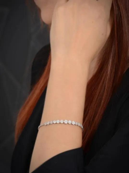 Ahsen Gümüş Su Yolu Set - Bileklik,Yüzük,Küpe,Kolye