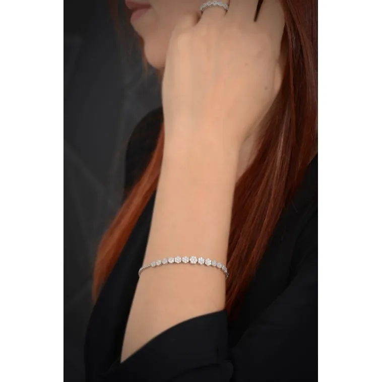 Ahsen Gümüş Su Yolu Set - Bileklik,Yüzük,Küpe,Kolye Ahsen Gümüş Su Yolu Set - Bileklik,Yüzük,Küpe,Kolye