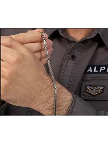 Gümüş Erkek Kral Bileklik Künye Kare Model