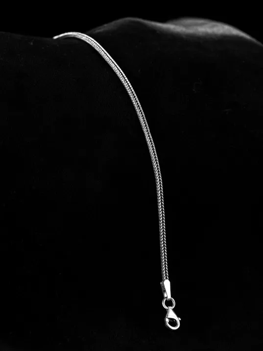 2mm Erkek Gümüş Bileklik - Tilki Kuyruğu Model Gümüş Bileklik