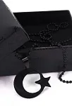 Siyah Ayyıldız Paslanmaz Çelik Erkek Kolye Siyah Ayyıldız Paslanmaz Çelik Erkek Kolye