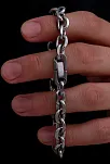 Erkek Çelik Bileklik - 9 mm Forse Zincir Çelik Bileklik