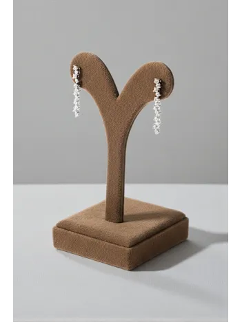 Alin Model Gümüş Su Yolu Kadın Küpe