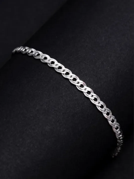 Erkek Gümüş Bileklik - 5mm Nano Model Gümüş Bileklik