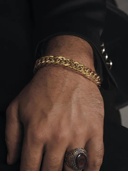 Ottoman Altın Rengi Çelik Gurmet Erkek Bileklik CBLBURGUCLK-ALT Ottoman Altın Rengi Çelik Gurmet Erkek Bileklik CBLBURGUCLK-ALT