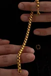 Erkek Çelik Bileklik - Ottoman 5.5mm Polo Erkek Bileklik Künye Ince Model