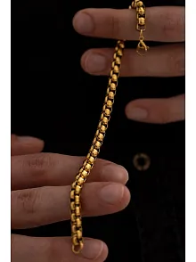 Erkek Çelik Bileklik - Ottoman 5.5mm Polo Erkek Bileklik Künye Ince Model