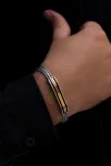 Erkek Çelik Bileklik - Sarı Model Çift Sıra Örüm Zinciri Çelik Bileklik Erkek Çelik Bileklik - Sarı Model Çift Sıra Örüm Zinciri Çelik Bileklik
