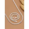 Kadın Gümüş Kolye Bileklik Set - 3mm Gümüş Beyaz Tilki Kuyruğu Model Kadın Kolye Bileklik Set Kadın Gümüş Kolye Bileklik Set - 3mm Gümüş Beyaz Tilki Kuyruğu Model Kadın Kolye Bileklik Set