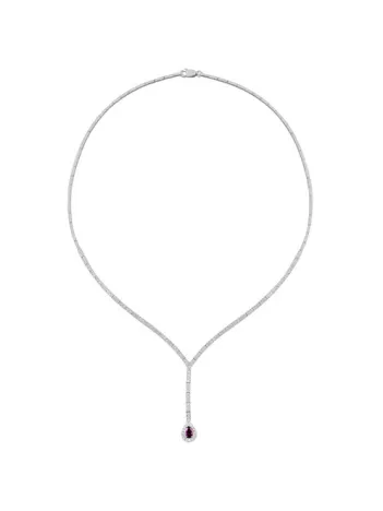 Belinda Ametist Taşlı Bayan Gümüş Kolye