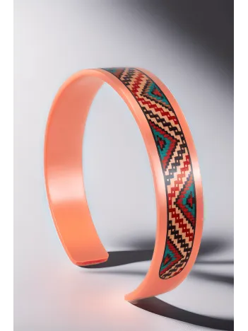 Kadın Bakır Bileklik - Kira Model Özel Baskı Metal Kutu Ve Kuvars Taşı