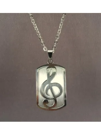 OttoMan Sol Anahtarı Çelik Erkek Kolye Zincir