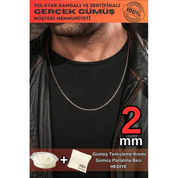 Erkek Gümüş Zincir Kolye Yuvarlak Kral Model Erkek Gümüş Zincir Kolye Yuvarlak Kral Model