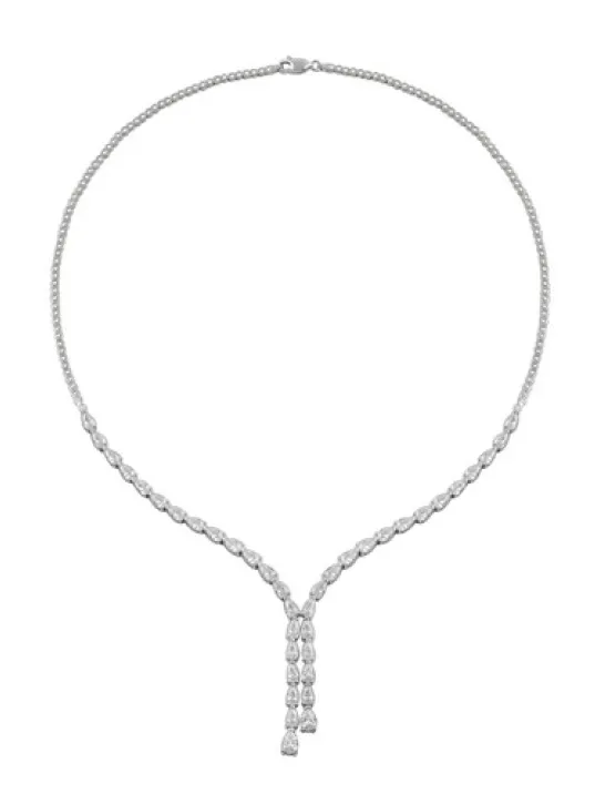 Füreyya Zirkon Taşlı Bayan Gümüş Kolye