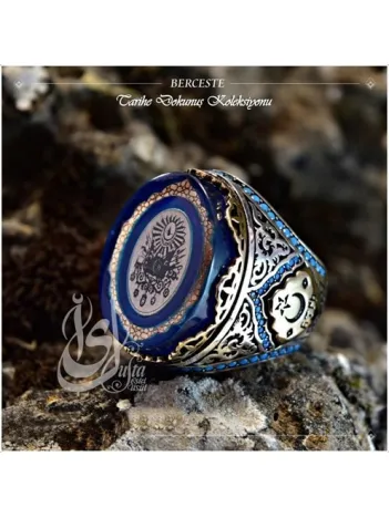 İslam Usta Tasarımı Berceste Gümüş Erkek Yüzük