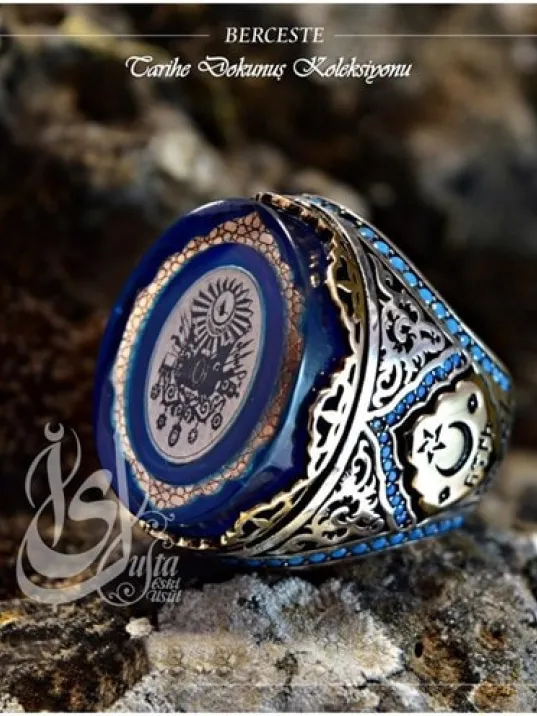 İslam Usta Tasarımı Berceste Gümüş Erkek Yüzük