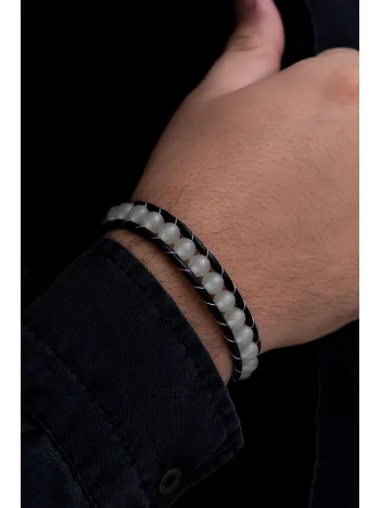 Neon Fosforlu Çelik Deri Bilelklik DKLNONNEON1