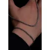 Erkek Gümüş Kolye Bileklik Set - 3mm Arnavut Zinciri Gümüş Kolye Bileklik Set Erkek Gümüş Kolye Bileklik Set - 3mm Arnavut Zinciri Gümüş Kolye Bileklik Set