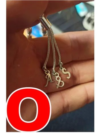 Tespih Püskülü İçin Gümüş Harf ve Şekil