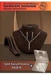 Karis Bayan Zirkon Taşlı Gümüş Su Yolu Set - Kolye, Bileklik, Küpe, Yüzük