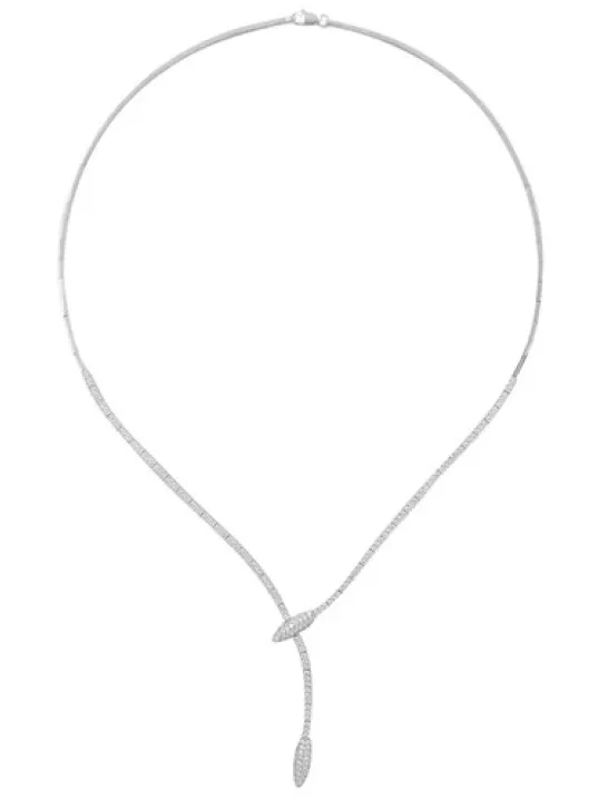 Elika Zirkon Taşlı Bayan Gümüş Kolye