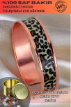 Kadın Bakır Bileklik - Leopar Model Özel Baskı Metal Kutu Ve Doğal Taşlar Kadın Bakır Bileklik - Leopar Model Özel Baskı Metal Kutu Ve Doğal Taşlar