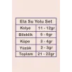Ela Bayan Yakut Taşlı Gümüş Su Yolu Set - Kolye, Bileklik, Küpe, Yüzük Ela Bayan Yakut Taşlı Gümüş Su Yolu Set - Kolye, Bileklik, Küpe, Yüzük