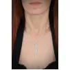 Lida Bayan Zirkon Taşlı Gümüş Su Yolu Set - Kolye, Bileklik, Küpe, Yüzük