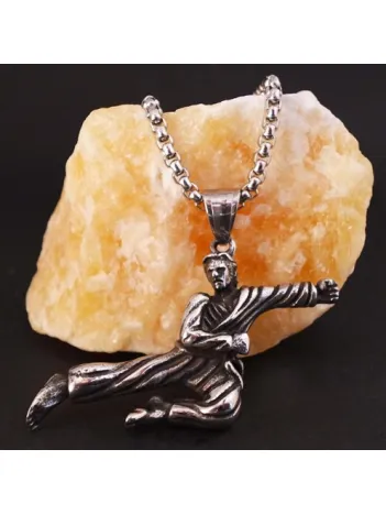 Ottoman Kareteci Çelik Kolye Zincir