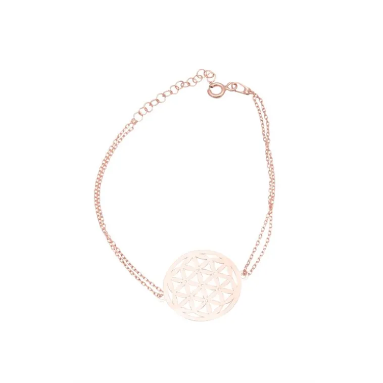 Rose Yaşam Çiçeği Model 4 Kadın Gümüş Bileklik GBLYSMCCGM4-ROS Rose Yaşam Çiçeği Model 4 Kadın Gümüş Bileklik GBLYSMCCGM4-ROS