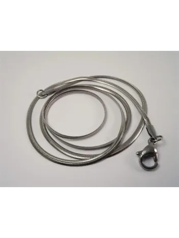 Yassı Model Sarp Snake Yılan Kolye Erkek Çelik Kolye Zincir 316l Paslanmaz Çelik