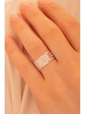 Zeus Model Erkek Gümüş Tek Alyans Yüzük Nişan Söz Yüzükleri